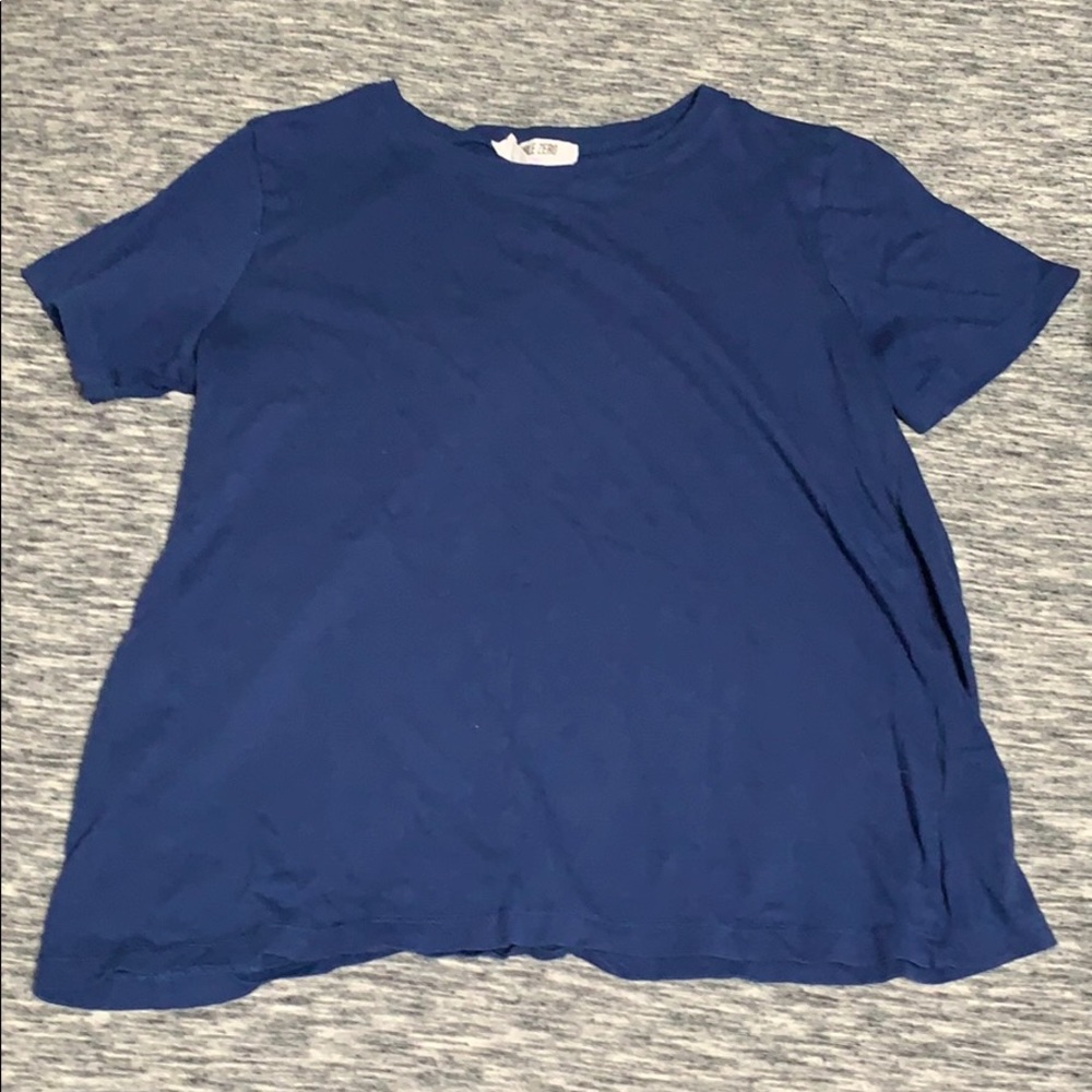short sleeve royal blue